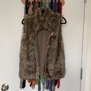 Zara faux fur vest